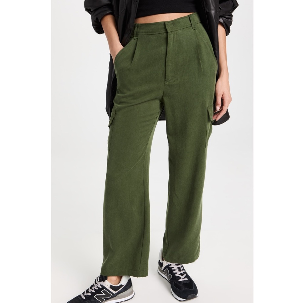 REFORMATION Jackson Trouser in Fern 6